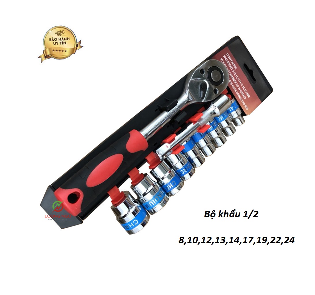 Bộ khẩu 1/2 tự động 11 chi tiết cao cấp