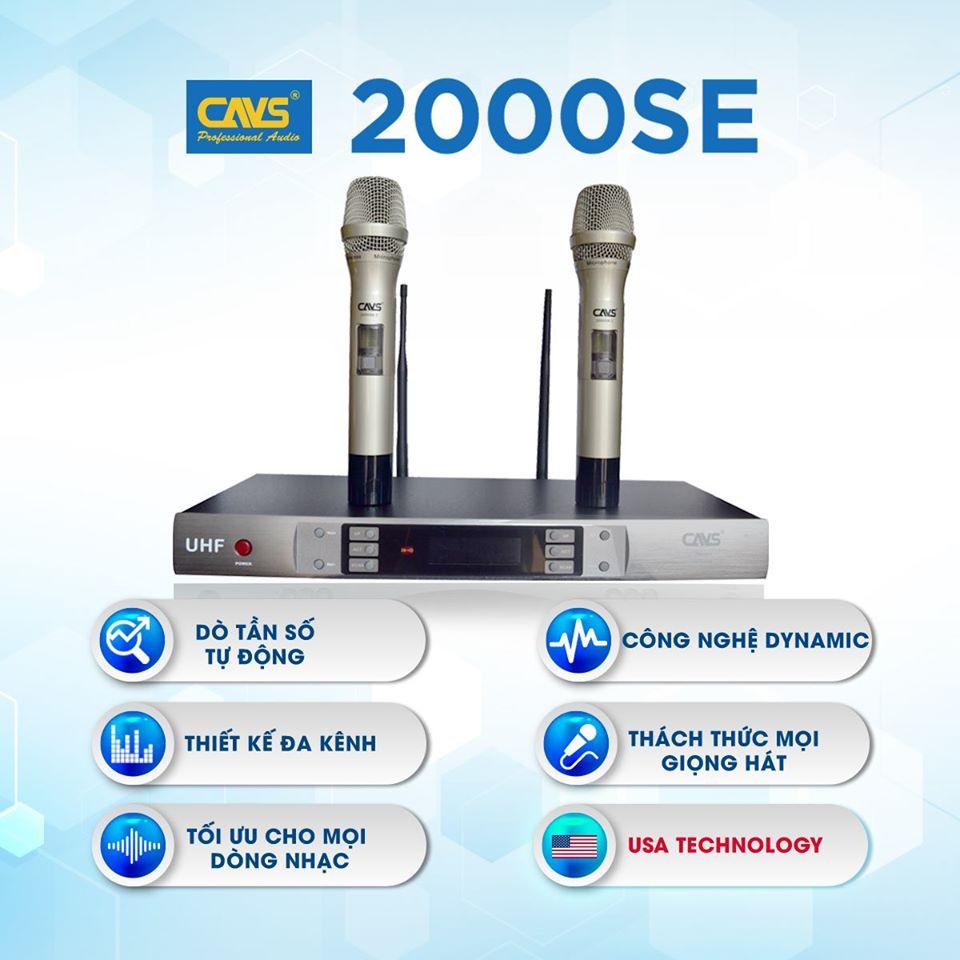Bộ micro không dây cao cấ p cavs 2000se ii chính hãn g