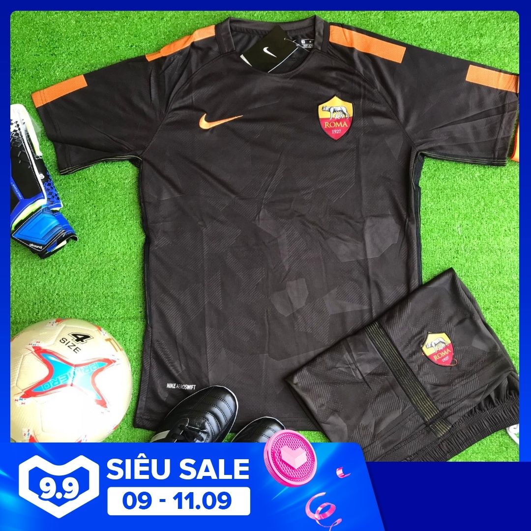 [GIÁ TỐT] Bộ quần áo bóng đá CLB AS.ROMA 2018 hàng Thái cao cấp - Quần áo bóng đá chất tốt / Super Fex / Phút Bù Giờ Sports