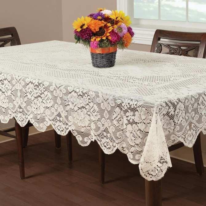 Khăn trải bàn ren khổ rộng 2,5m x 1,5m