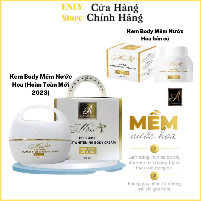 Kem Body Mềm Nước Hoa Mẫu Mới Chính Hãng Năm 2023 Kem dưỡng Trắng Da Body Mềm Giúp Da Trắng Mịn