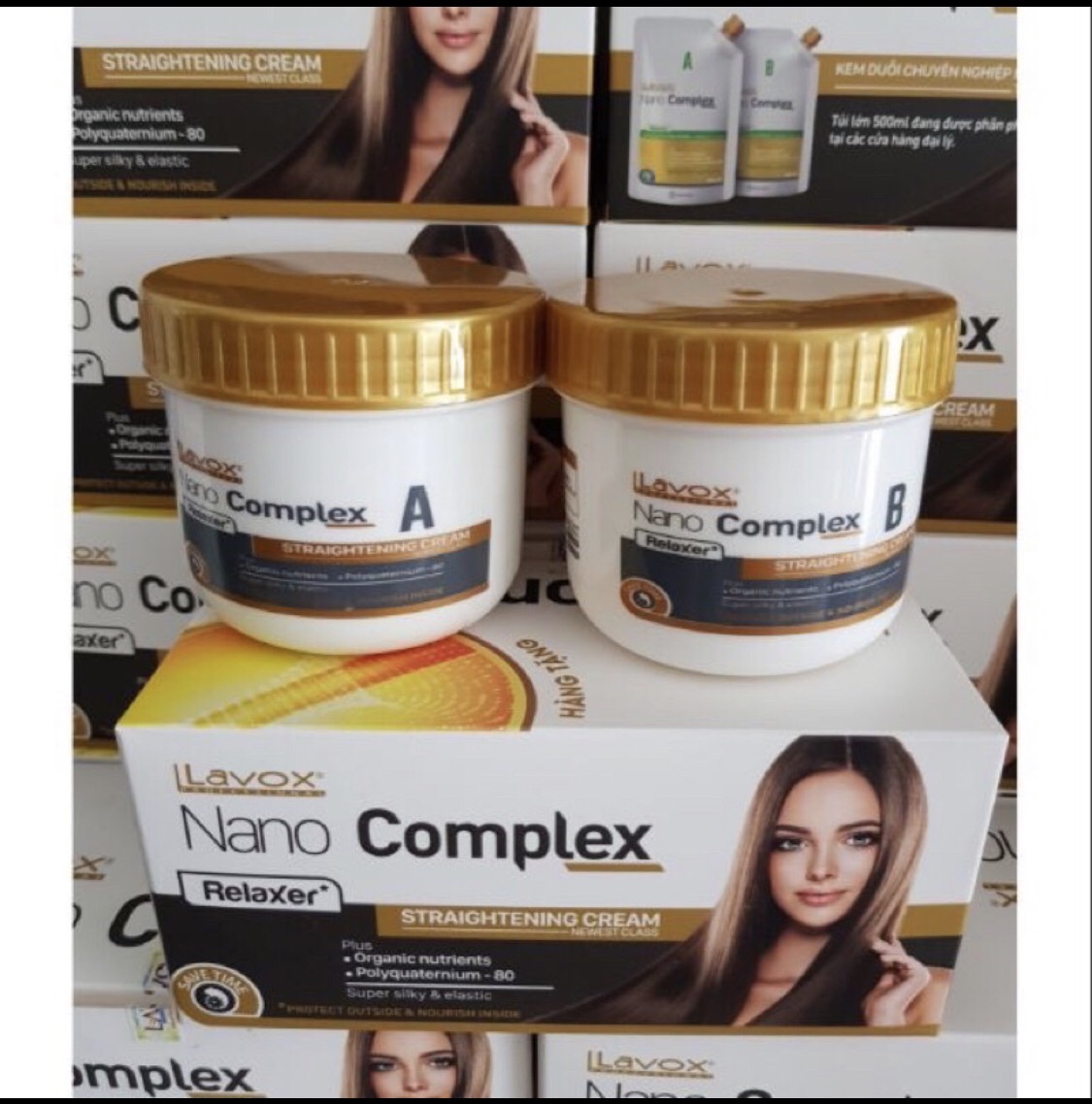 Thuốc Duỗi Tóc Tại Nhà Phục Hồi Tóc Lavox 150ml*2 (Tặng Kèm Bao Tay Và Lược Chải Thuốc)