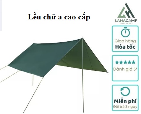 lều chữ a, lều che nắng, lều che mưa, lều chữ a cao cấp, lều chữ a đầy đủ khung kim loại, đinh, dây, kích thước 3x3m