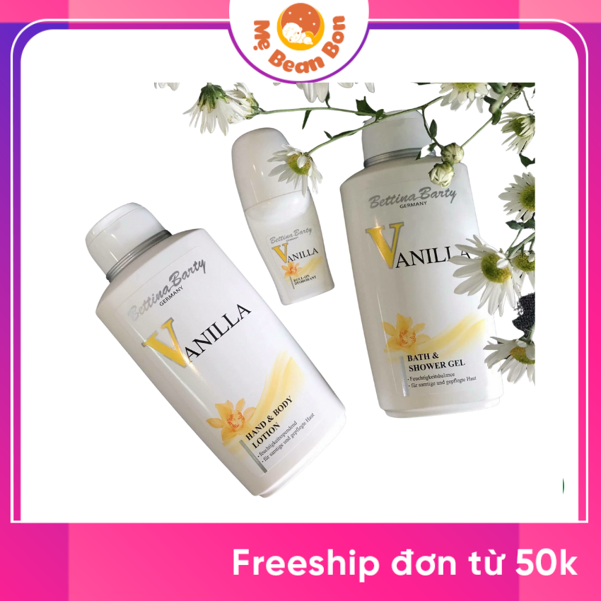 Sữa Tắm Vanila Đức Hương Nước Hoa trắng da thơm lâu 500ml Giữ Hương Thơm Lâu Tự Nhiên phù hợp cho nữ giới và kể cả cho be