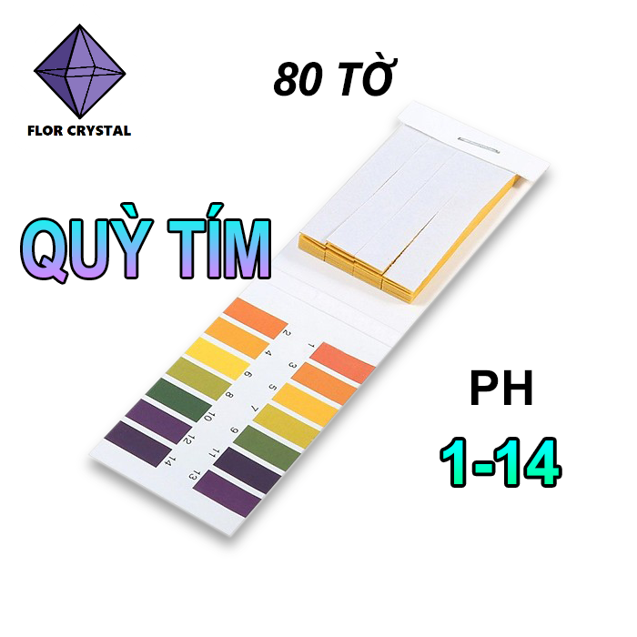 Giấy Quỳ tím đo pH 1-14 tập 80 tờ