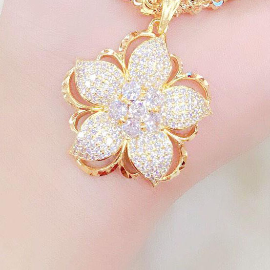    01 Mặt  Không Có  Dây   Mặt Dây Chuyền Nữ Thời Trang Mạ Vàng Mẫu M1034 -81 