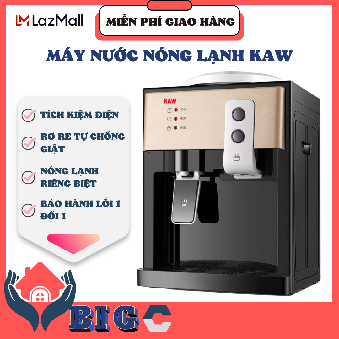 Máy nước nóng lạnh, bình lọc nước nóng lạnh, máy lọc nước nóng lạnh KAW cây nước nóng lạnh KAW cây nước Cay loc nuoc nong lanh, Cây nước nóng lạnh mini KAW làm nước nóng lạnh cực nhanh tiện ích - dễ dàng sử dụng