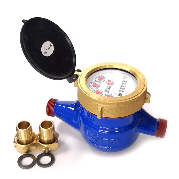 Đồng hồ nước, đo lưu lượng nước chất liệu bằng Gang, DN 15 BH 12 tháng