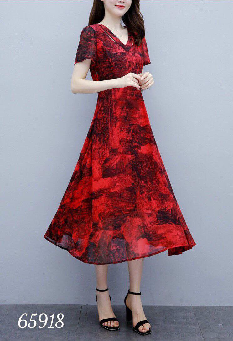 ĐẦM XÒE DỰ TIỆC LOAN MÀU DỄ THƯƠNG-D03