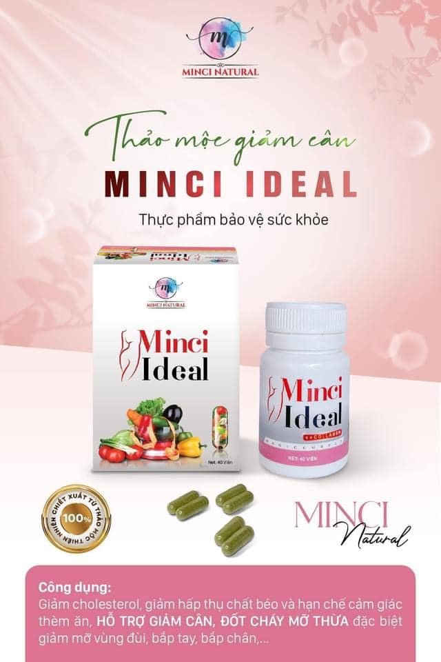 Viên Uống Hỗ Trợ Giảm Cân Minci Ideal Magiccurves Lọ 40 Viên
