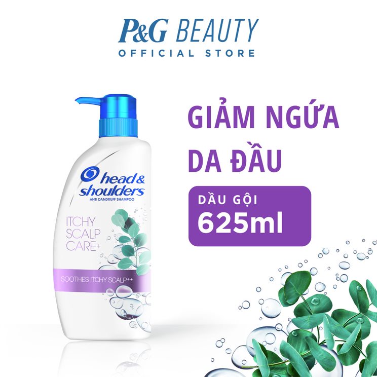Head and Shoulders Dầu Gội Làm Sạch Gàu Bạc Hà Mát Lạnh / Da Đầu Ngứa / Suôn Mềm Óng Mượt Chăm Sóc Tóc 625 ml