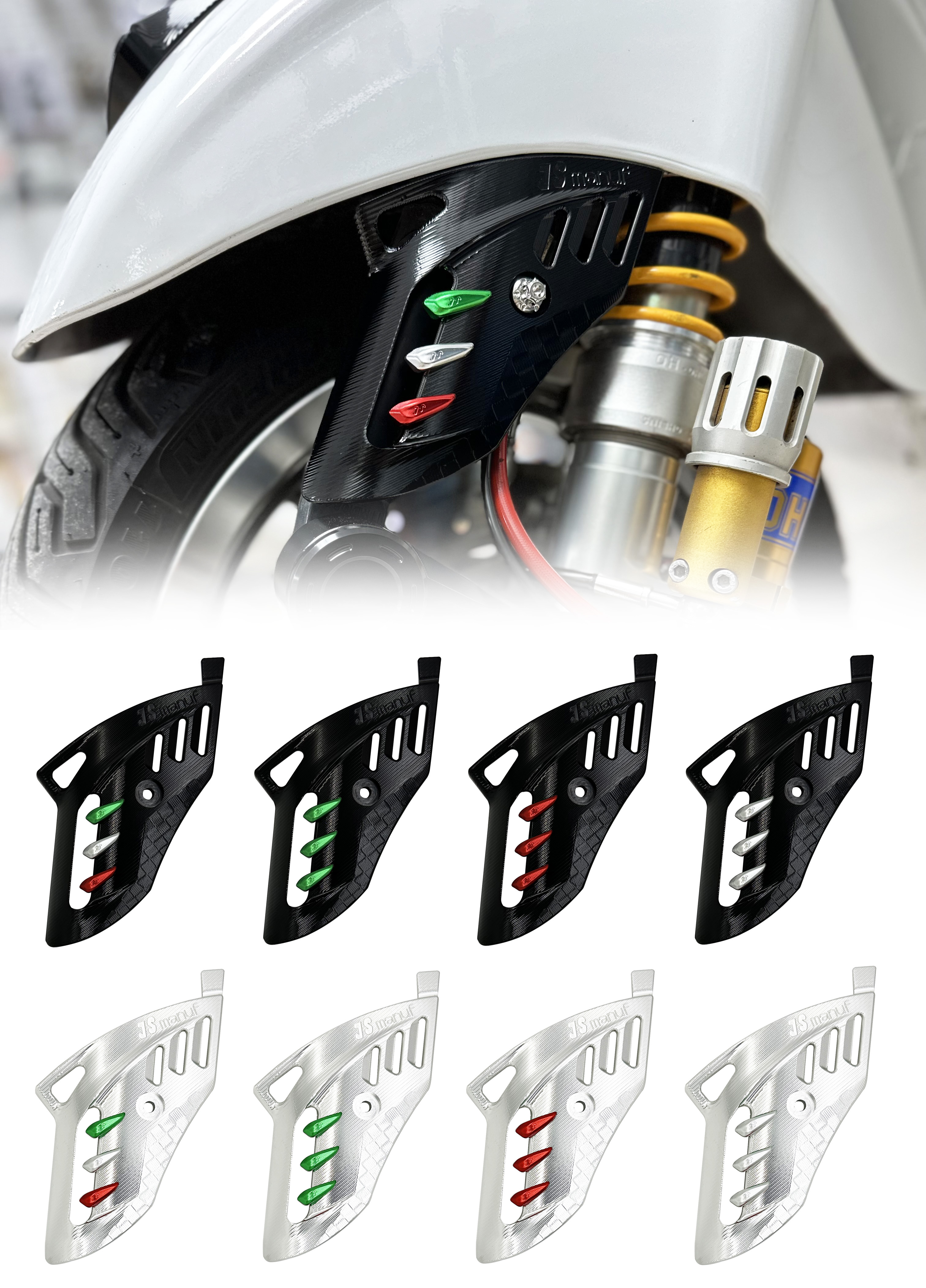 Che phuộc JS Manuf Version 2023 dành cho xe Vespa Sprint các đời