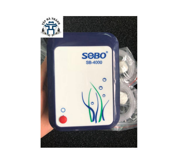 Máy sủi bể cá tích điện hai vòi sobo sb4000