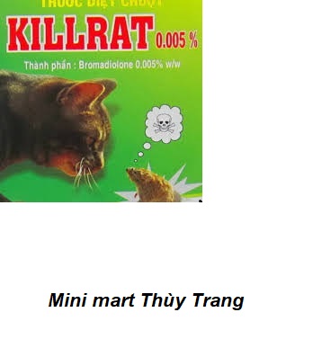 Thuốc diệt chuột killrat, hộp 50g x 2 gói