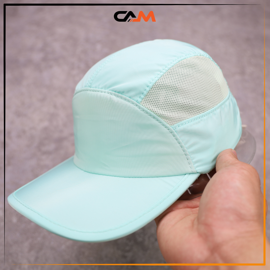 [CHÍNH HÃNG] Mũ NÓN CAM Nón Lưỡi Trai Vải Dù Phối Lưới 2 Bên Lót Cotton Cực Êm Màu Xanh Ngọc