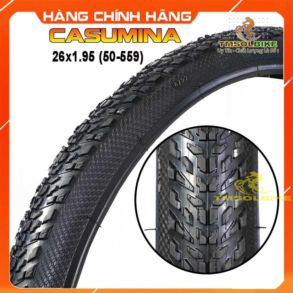 Vỏ xe đạp địa 26x1.95 mẫu gai mới, lốp xe đạp casumina 26x1.95 mẫu gai mới , săm vỏ ruột lốp xe đạp 26x1.95 mẫu gai mới