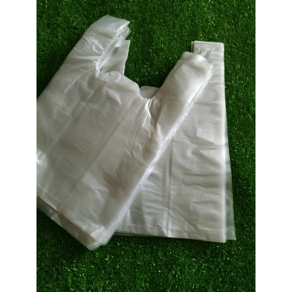 1kg túi nilon, túi xốp, túi gai zin có quai màu trắng nhiều size