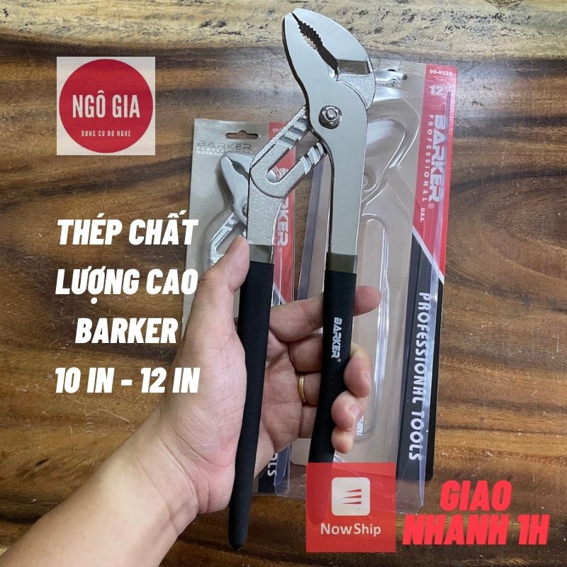 Kềm mỏ quạ barker 12in/ 10in thép cao cấp loại tốt/ kìm 5 lỗ barker 300mm/ 250mm thép