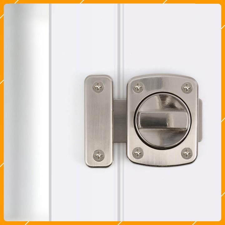 Khóa Chốt Núm Xoay - 1 Khoá - Khoá Chốt Cửa An Toàn, Chốt Móc Khoá Hàng Xịn Dùng Cho Cửa Phòng, Cửa Sổ, Cửa Chính