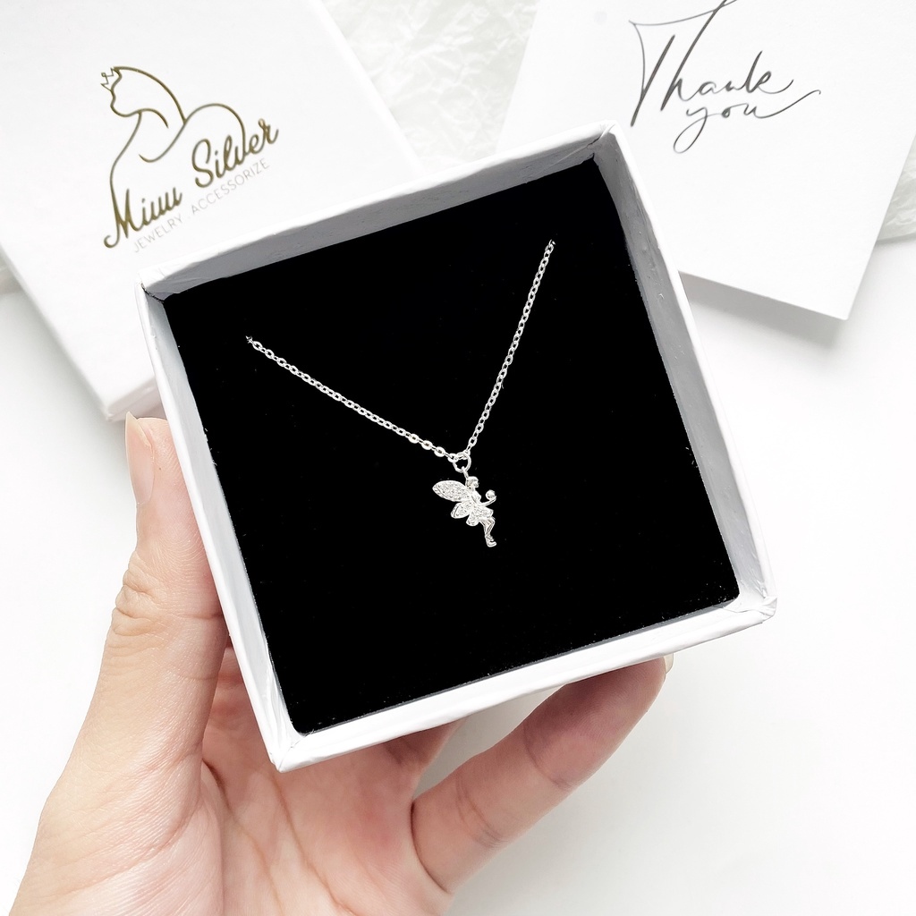 Vòng cổ bạc nữ Miuu Silver dây chuyền bạc 925 thiên thần Tinker Bell Necklace