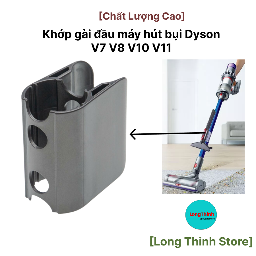 Kẹp gắn đầu hút máy hút bụi dyson v7 v8 v10 v11 v15