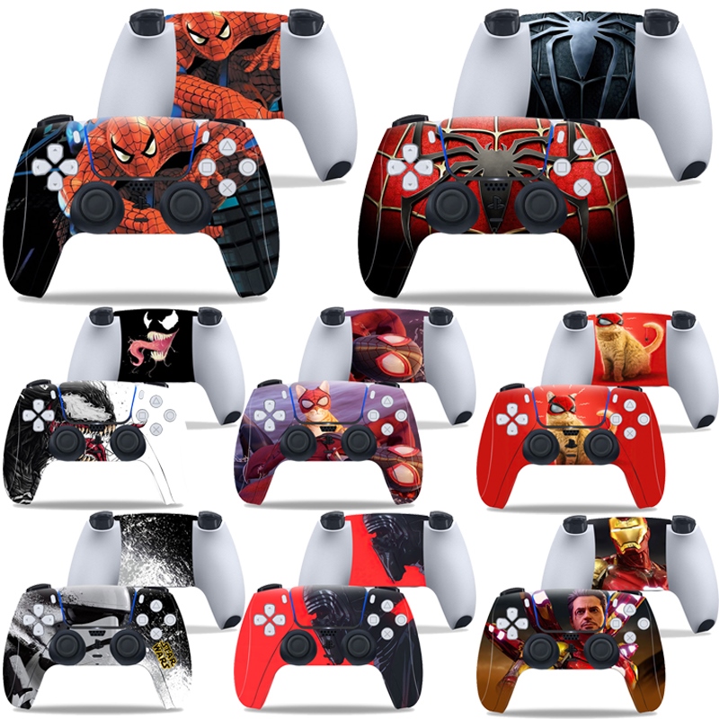 Marvel SpiderMan Venom Star Wars For PlayStation5 PS5 Gamepad Skin Sticker for PS5 Controller PS5 Joystick Cover Protective Film