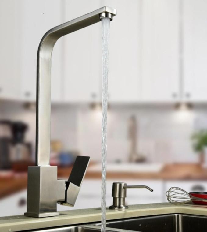 Vòi rửa chén,vòi rửa bát nóng lạnh INOX 304 tặng hai dây cấp nước nóng lạnh
