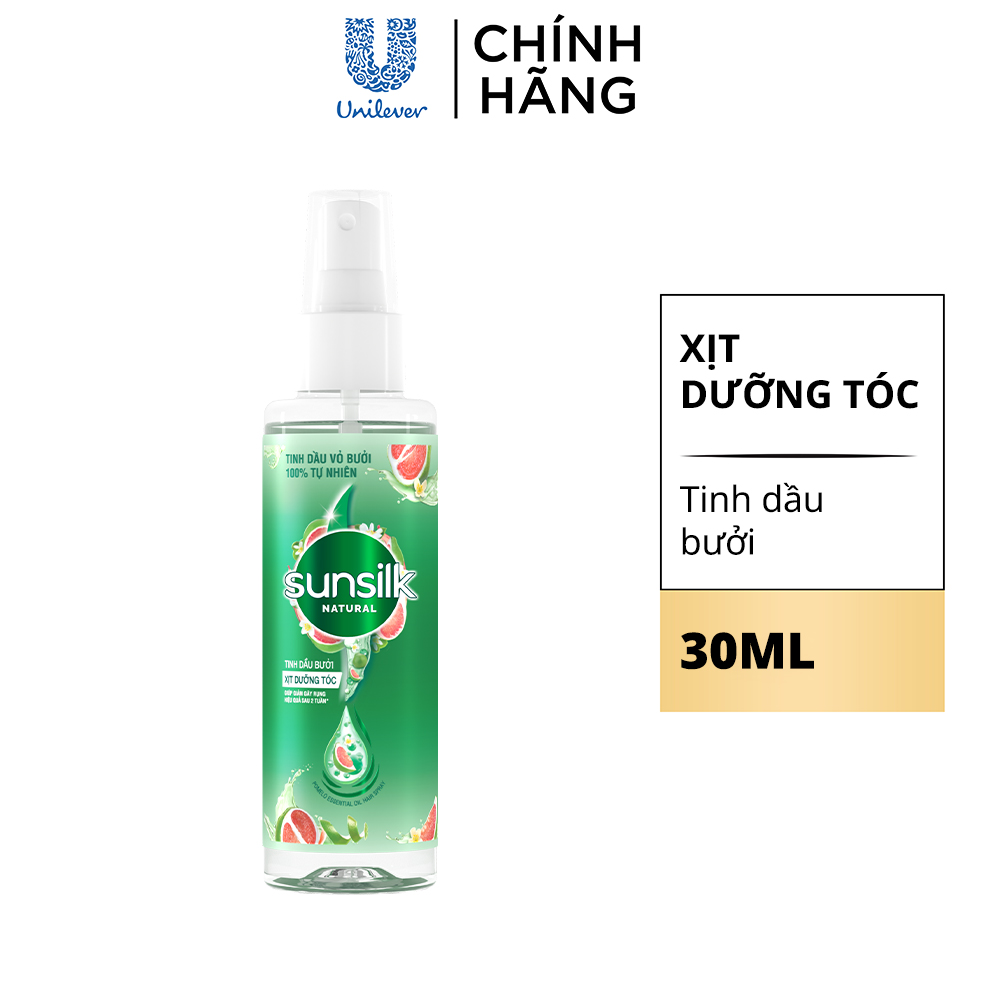 Xịt dưỡng tóc tinh dầu bưởi Sunsilk Natural giúp tóc chắc khỏe và giảm gãy rụng