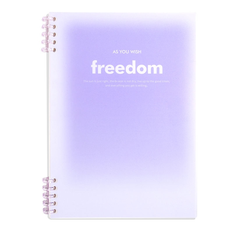 MUJI gradient B5 loose-leaf notebook detachable notebook ins high