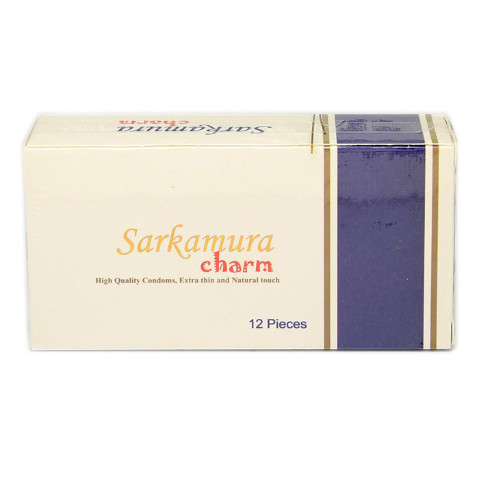 Bao cao su siêu mỏng Sarkamura gai nhẹ ôm sát hộp 12 chiếc