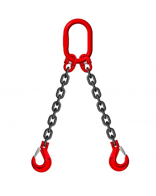 Sling xích cẩu hàng 2 chân, 3 chân, 4 chân - Sling xích 10mm tải 3 tấn