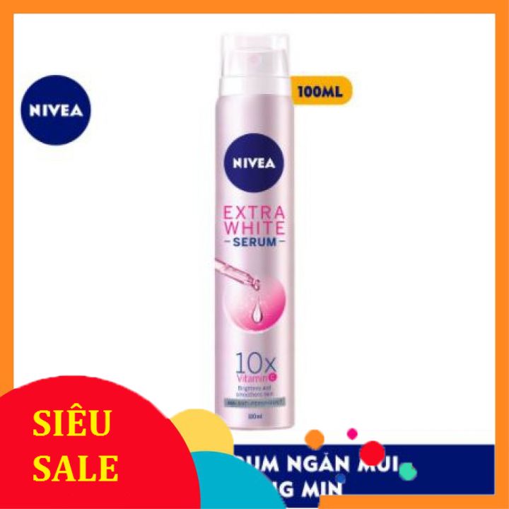 Xịt ngăn mùi NIVEA serum trắng mịn