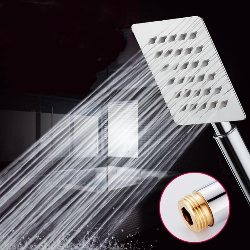 Đầu vòi sen vuông cầm tay siêu mỏng mặt inox 304