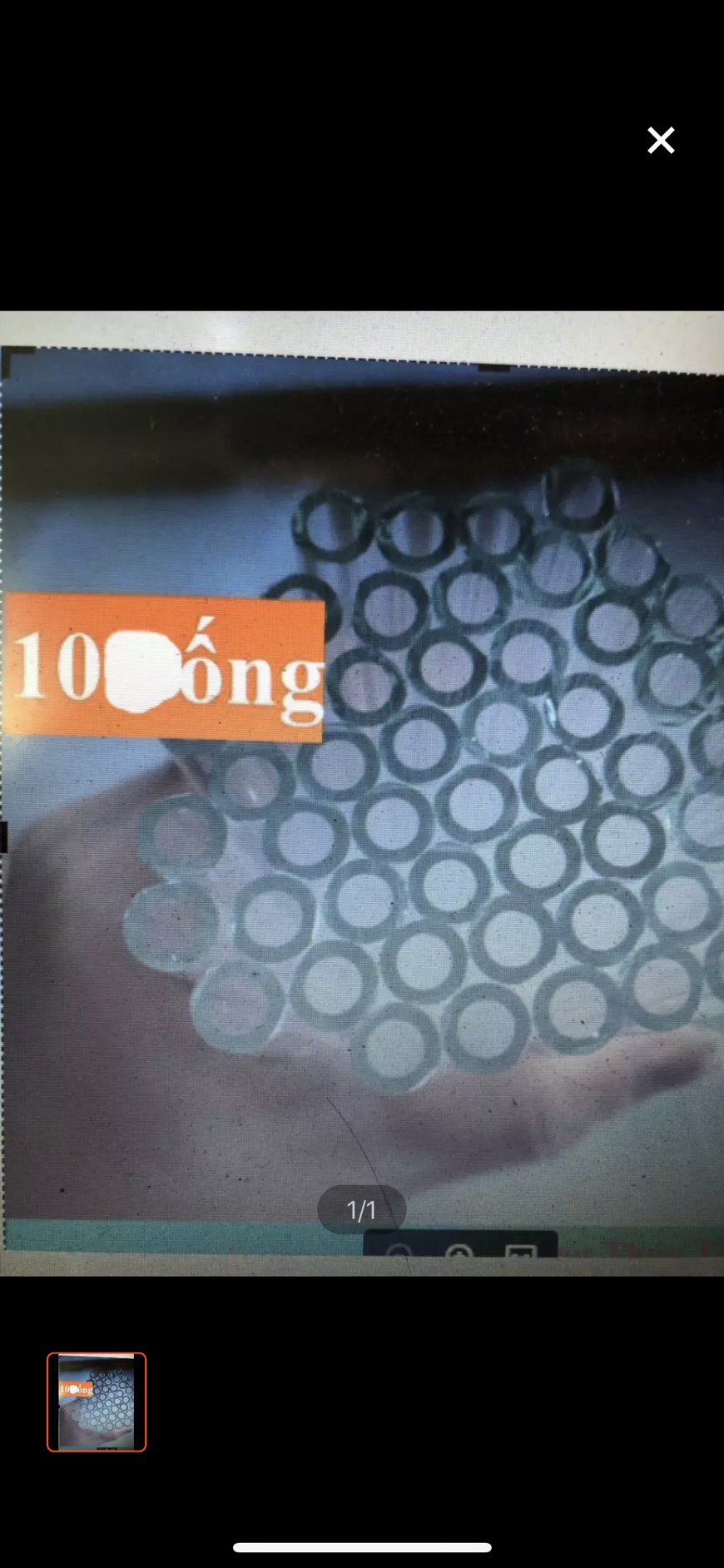 10 ống thủy tinh dài 20cm