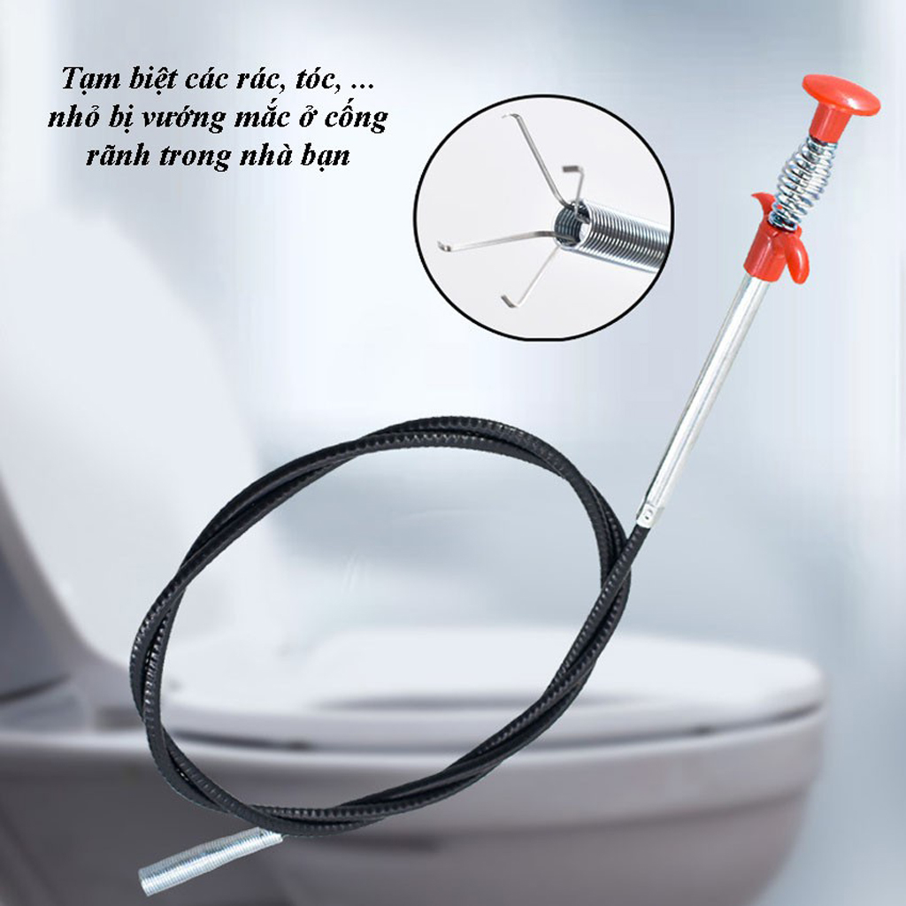 Cây thông tắc - gắp rác, dụng cụ gắp rác bồn chậu cây gắp rác thông tắc chuyên dụng dài 90cm