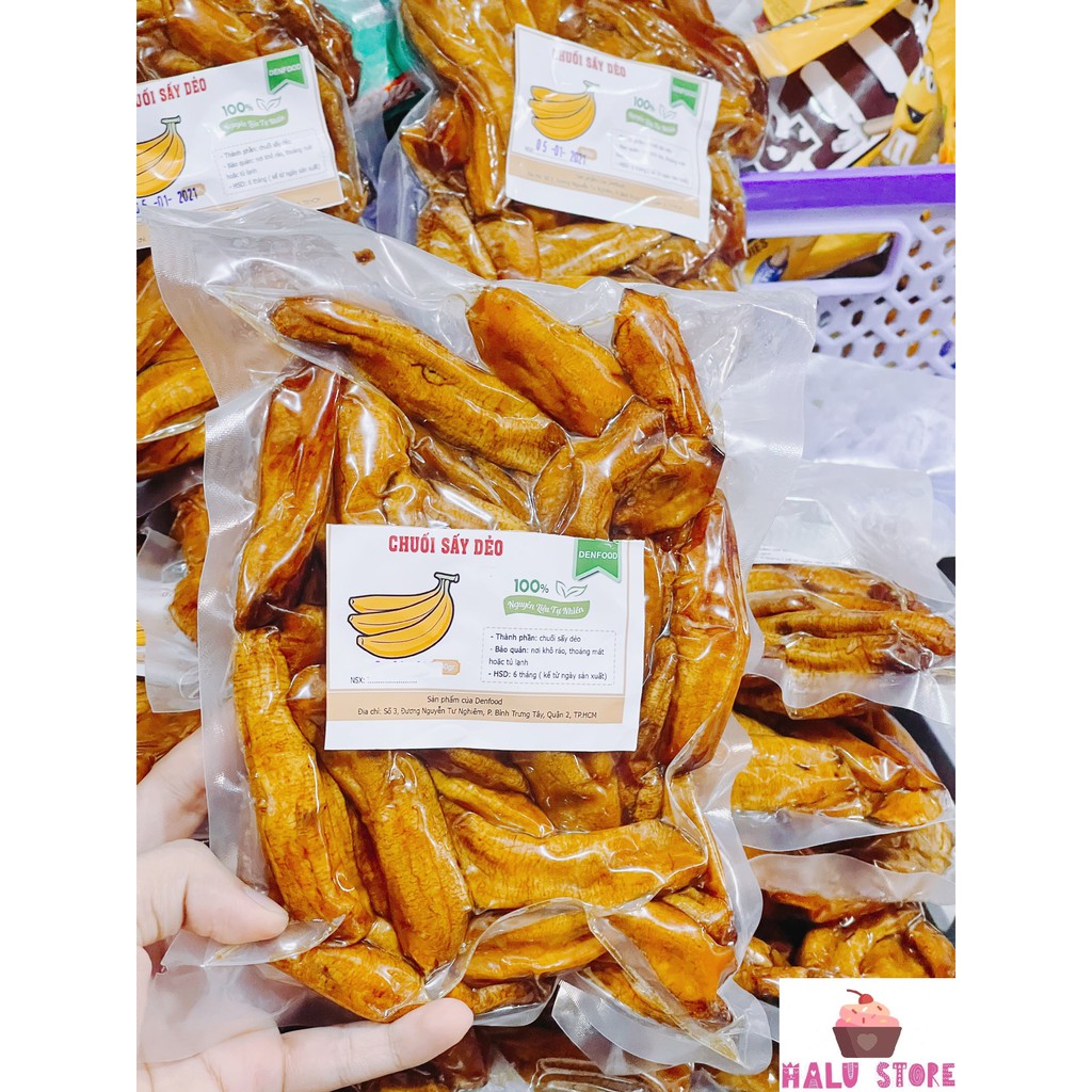 Chuối sấy dẻo - Chuối nguyên trái sấy dẻo 500g