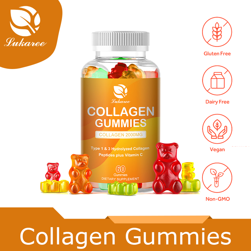 Multi Collagen Gummy with L-Glutathione Whitening Skin Care Anti