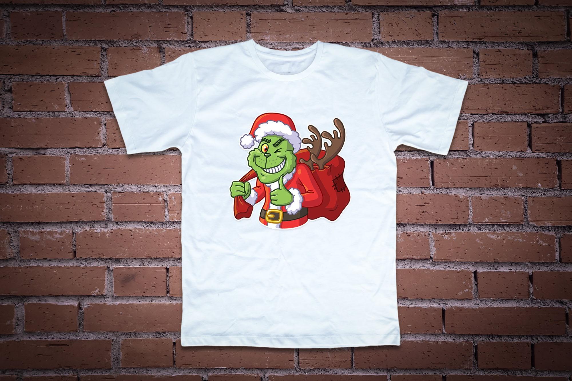 Áo Thun hình the grinch bỏ trốn