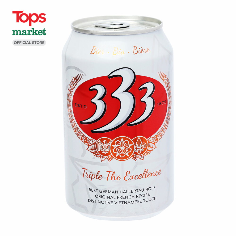 Bia 333 330ml - siêu thị tops market