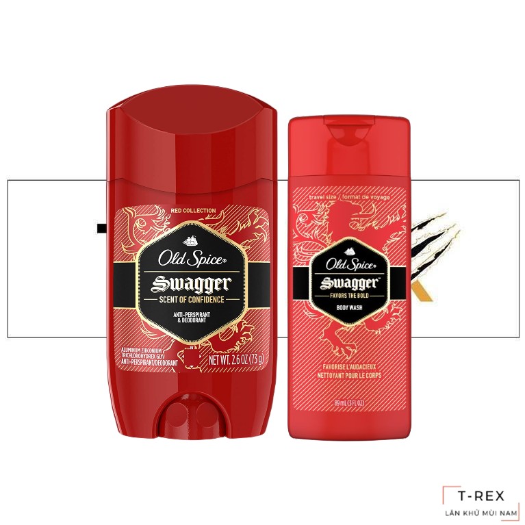Combo Lăn Khử Mùi & Sữa Tắm Old Spice Swagger Red Collection