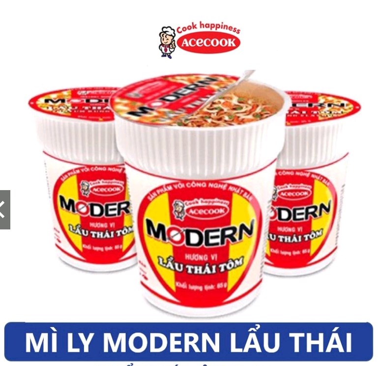 1 ly Mì Modern lẩu Thái tôm ly 65gr