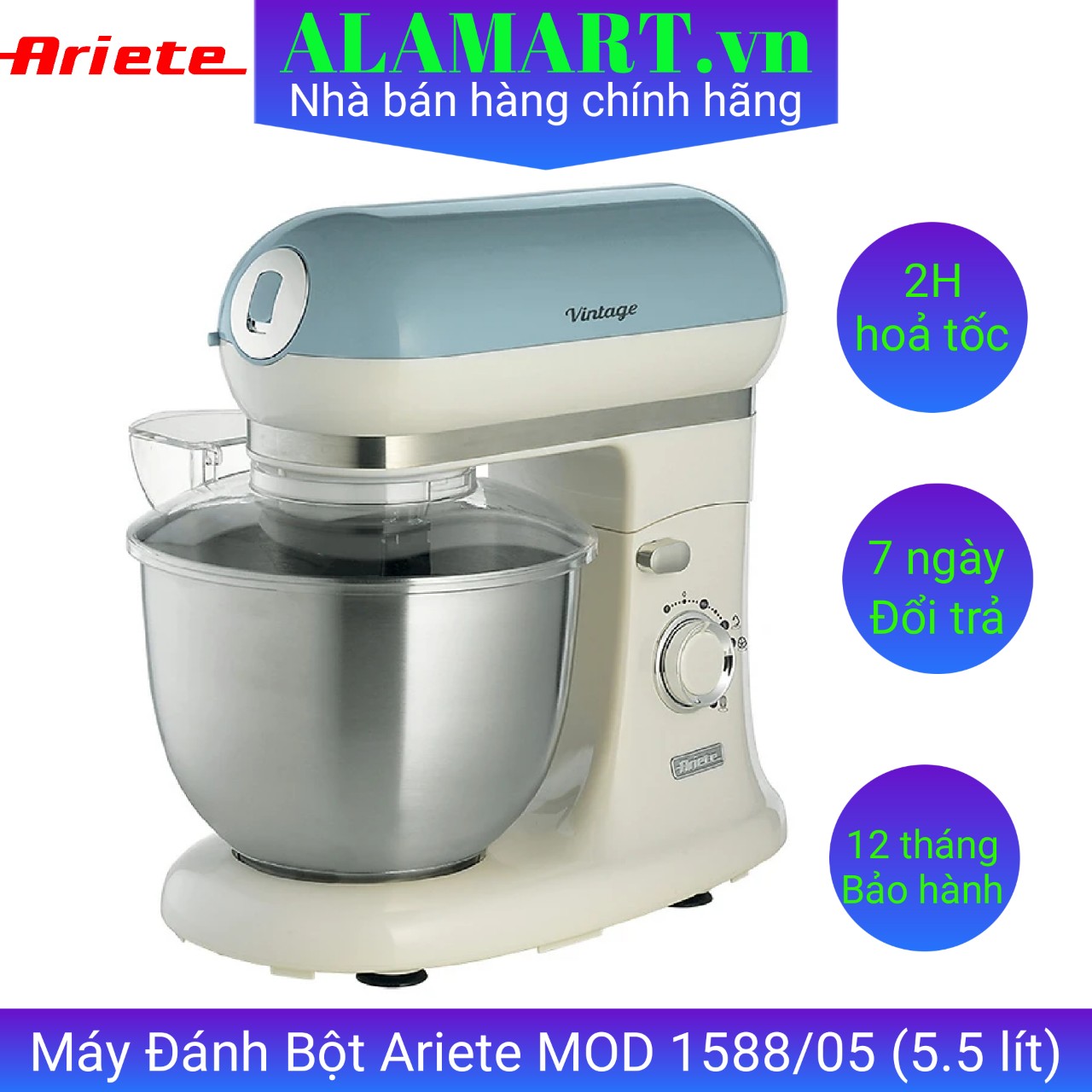Máy đánh bột Ariete MOD.1588 05