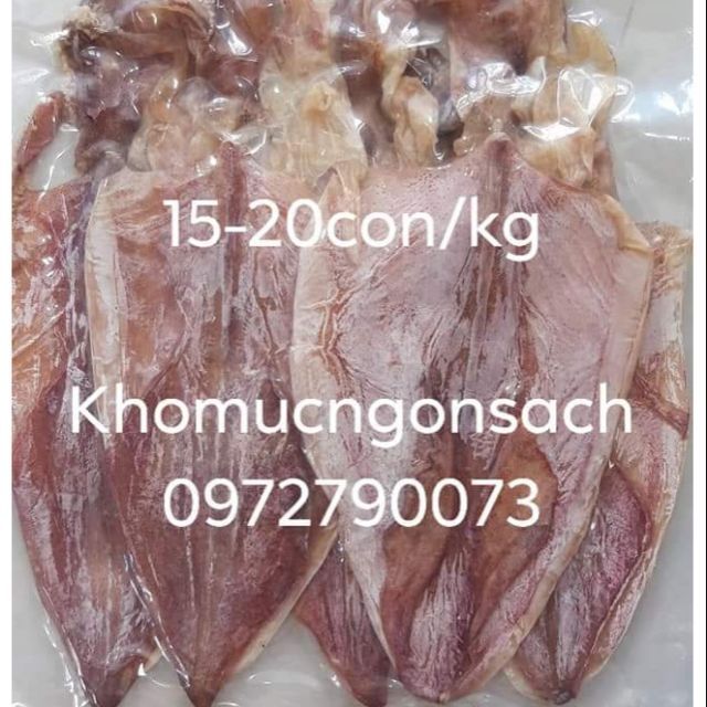 Combo 3-4 Con Mực Khô Mực Sông Đốc ~200G - Lạt Ngon, Dày Cơm, Ngọt Thịt, Trắng Đẹp