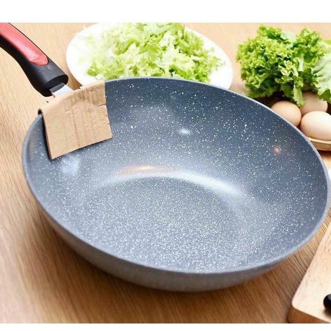 Chảo chống dính vân đá dùng cho mọi loại bếp size 32CM