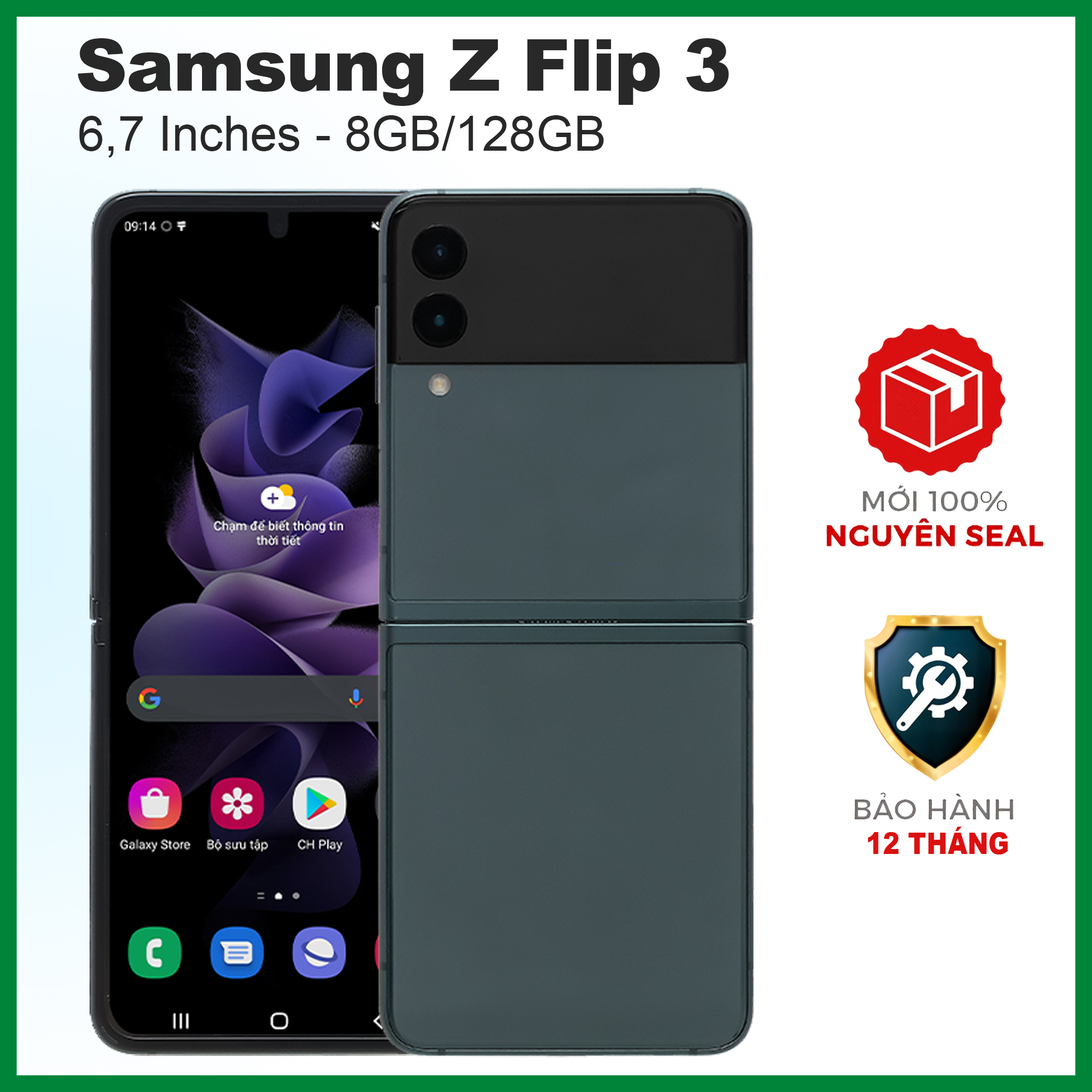 Điện thoại Samsung Z Flip 3 6.7" - Hàng chính hãng còn nguyên seal - bao test 7 ngày