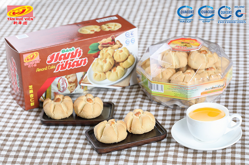Bánh hạnh nhân tân huê viên hộp 300g