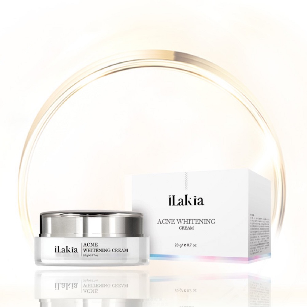 Ilakia-kem acne whitening cream ngừa mụn giảm thâm trắng da 20g korea
