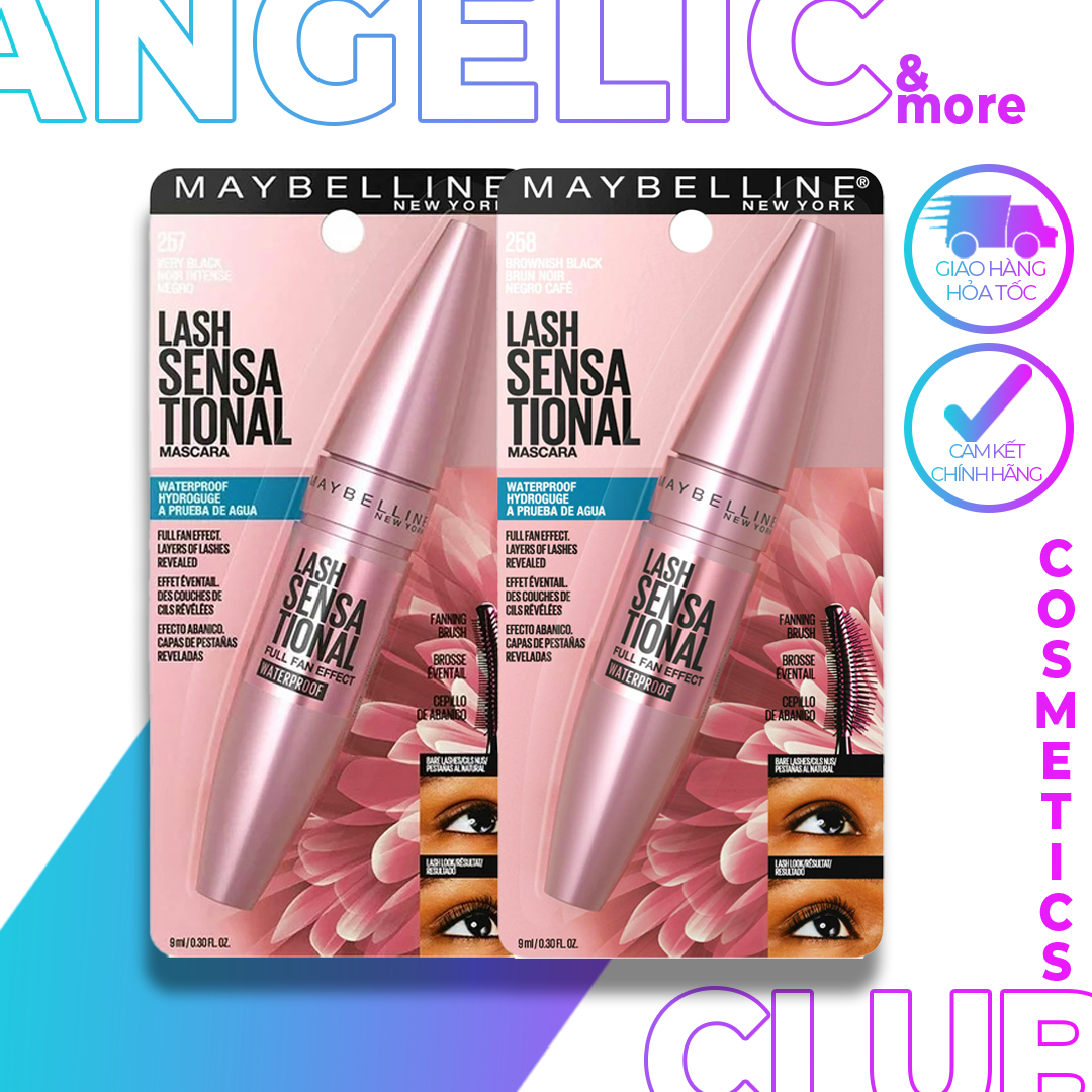 Mascara Maybeline Lash Sensational làm cong mi. Có sẵn