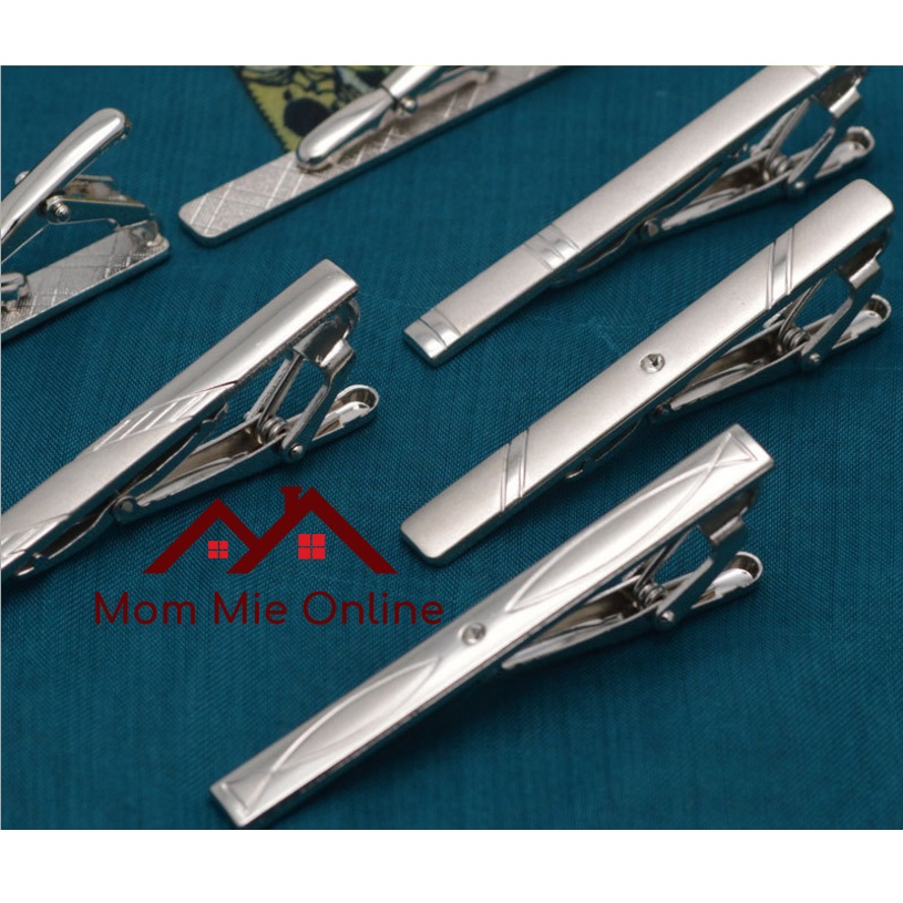 [HCM]Kẹp cà vạt màu bạc sang trọng, trẻ trung