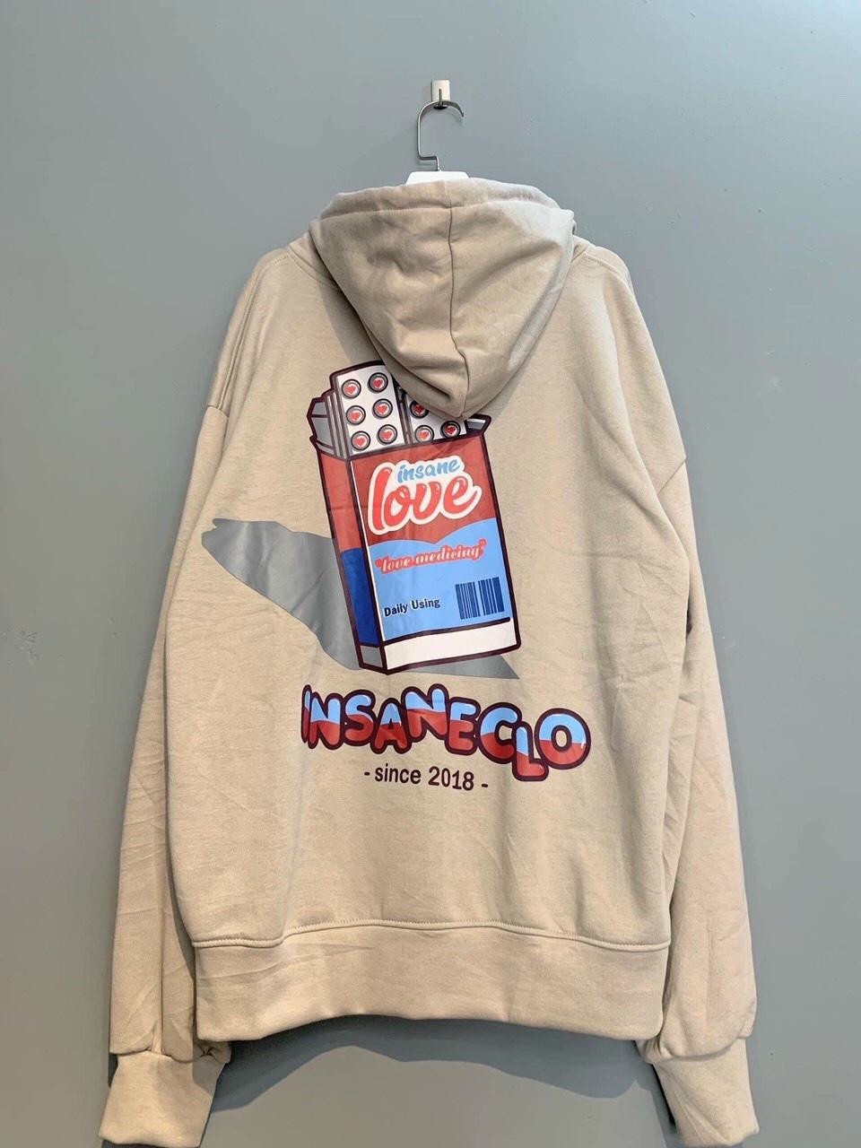 [HCM][NEW HOODIE] ÁO KHOÁC HOODIE DÂY KÉO ÁP KHOÁC HOODIE FORM RỘNG   ÁO HOODIE ÁO HOODIE THU ĐÔNG ÁO CADIGAN ÁO HOODIE IN LOVE XINH LV002